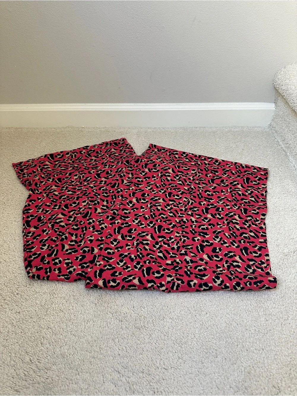 Marc By Marc Jacobs Hot Pink Leopard Print Scarf